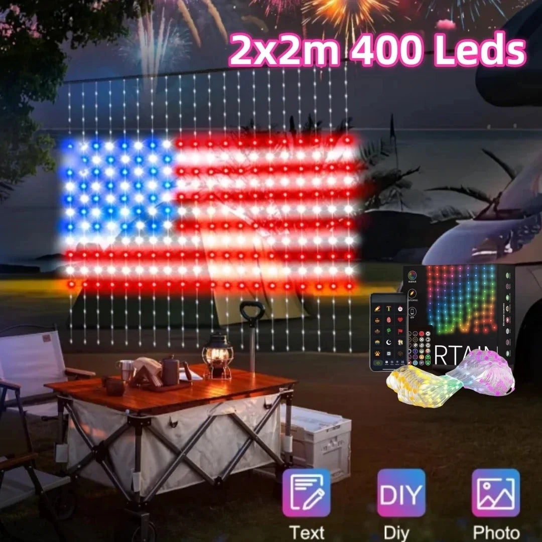 Smart Curtain Lights- With Bluetooth and Remote 2