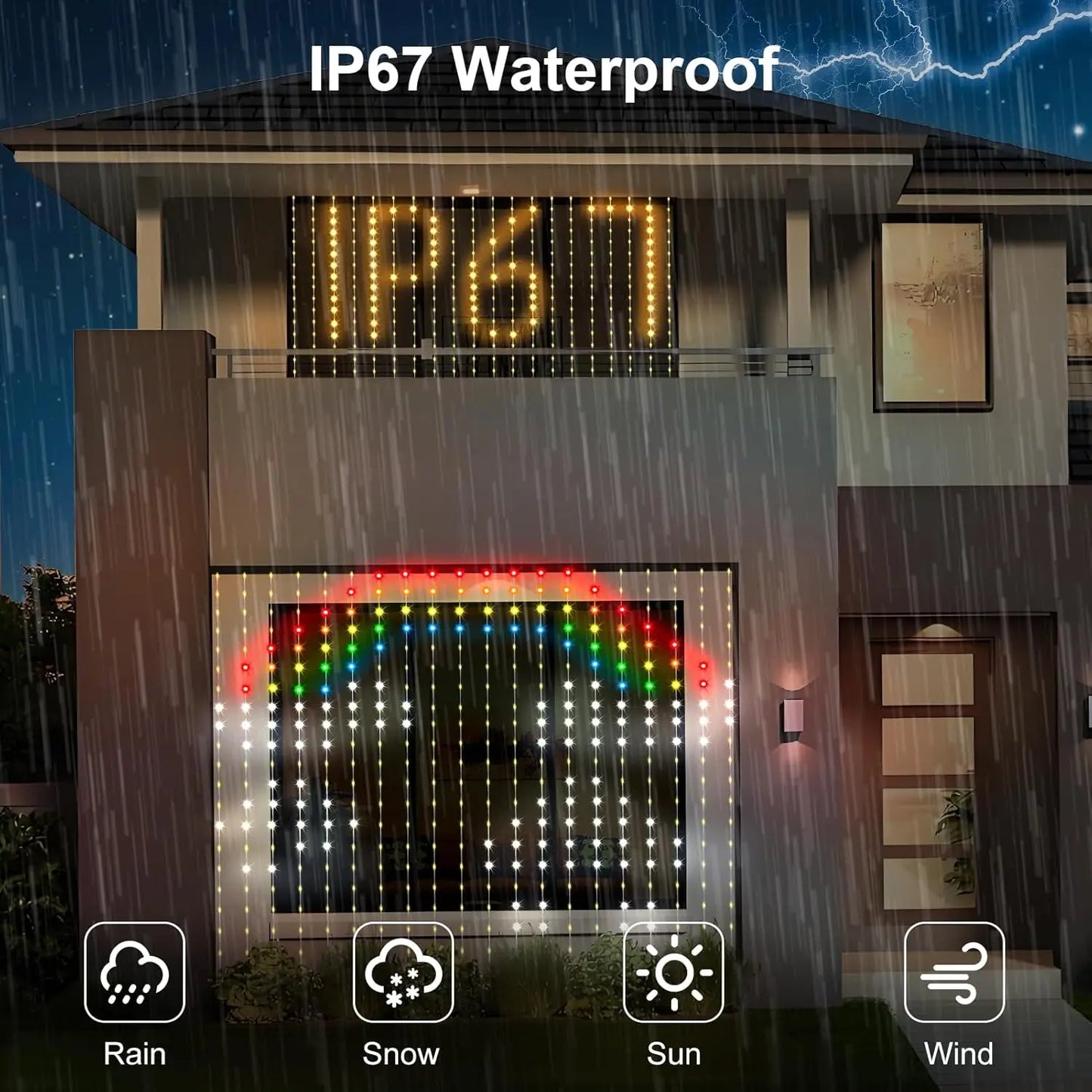 Smart Curtain Lights- With Bluetooth and Remote 2