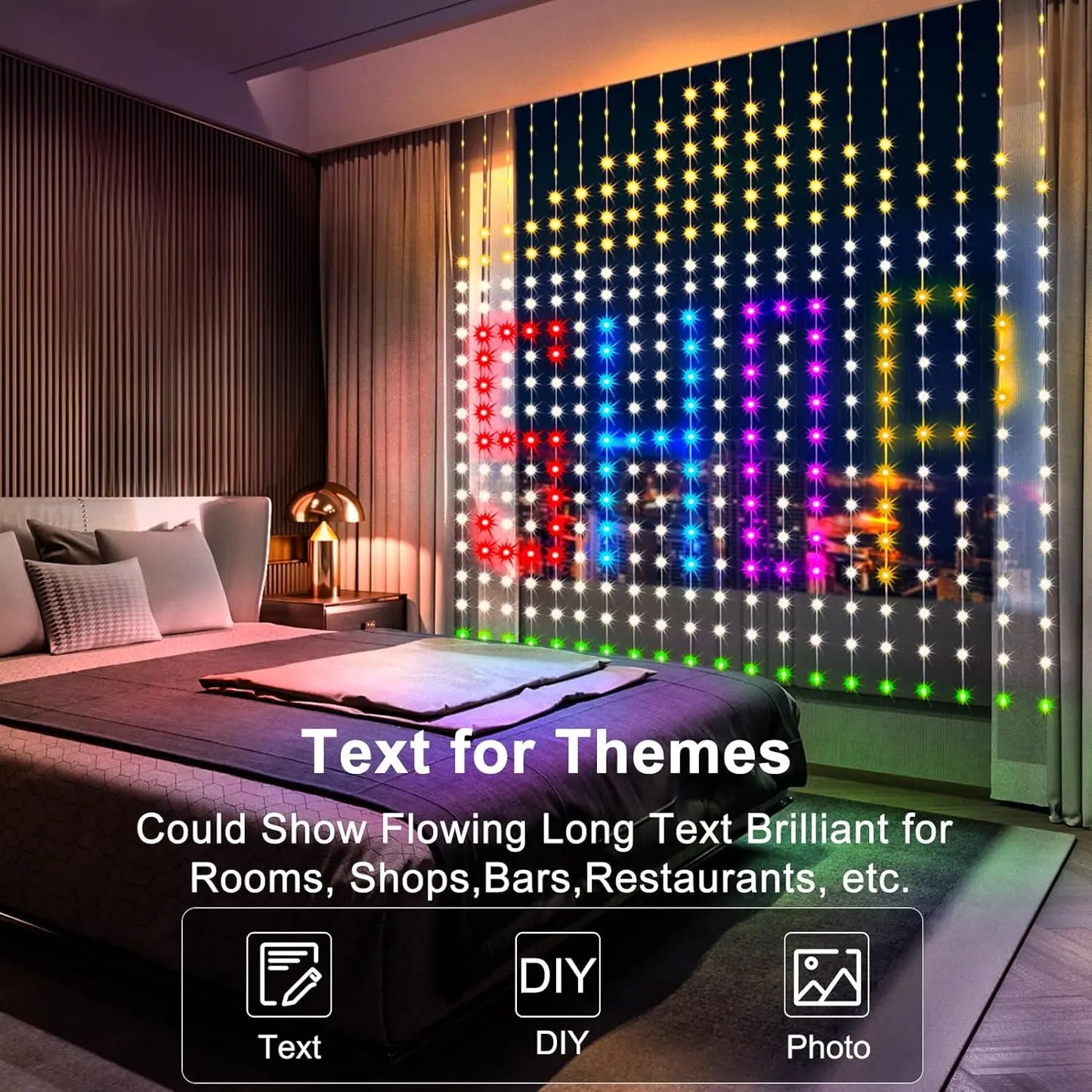 Smart Curtain Lights- With Bluetooth and Remote 2